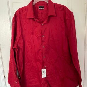 Van Heusen Flex Men's Slim Fit Stretch Wrinkle Free Long Sleeve Dress Shirt 2XL